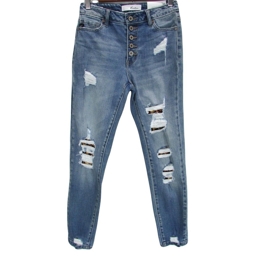 KanCan NWT High Rise Ankle Skinny Jeans Estilo KC7131M  1/24 Button Fly Stretch